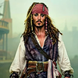 jack sparrow, rebrandt style,