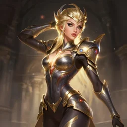 portrait of apex legends doomsday, intricate, elegant, glowing lights, highly detailed, digital painting, artstation, glamor pose, concept art, smooth, sharp focus, illustration, art by artgerm and greg rutkowski, artey freytag