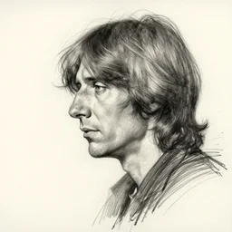 a realistic yet scraggly portrait sketch of the side profile of a stern and sophisticated george harrison, trending on artstation, intricate details, in the style of frank auerbach, in the style of sergio aragones, in the style of martin ansin, in the style of david aja, in the style of mattias adolfsson