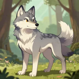 a wolfdog fursona popular on furaffinity