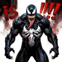 ( ( ( ( ( ( steve buscemi ) ) ) ) ) ) is [!!! venom!!! ], digital art, comic book, by todd mcfarlane, by moebius