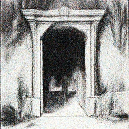 a black and white illustration of a portal by james jean and wayne barlowe and moebius