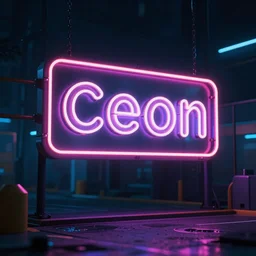 a neon sign that say neon. cyberpunk street. night. 4K. Unreal engine. High definition render
