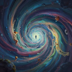 a psychedelic realm twisting in on itself at the edge of reality and time, in the style of mario martinez and dennis konstantin and amanda sage, illustration, epic, fantasy, hyper detailed, smooth, unreal engine, sharp focus, ray tracing