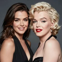 a portrait photo that looks like a mix of ana de armas and Marilyn Monroe. C 14.0