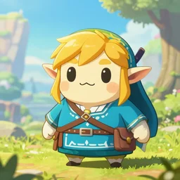 a chuchu from the legend of zelda breath of the wild, breath of the wild art style.