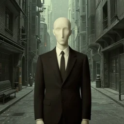 a cyberpunk backstreets of a futuristic city by rene magritte