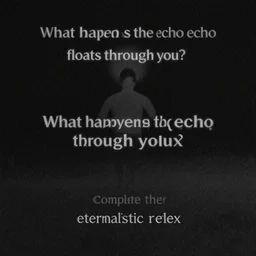 What happens as the echo floats through you? Complete the eternalistic reflex.