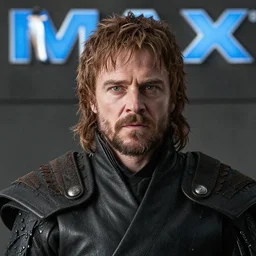 promotional image of Hugh Lauri as Ned Stark in Game of Thrones, realistic, detailed face, movie still frame, promotional image, imax 70 mm footage