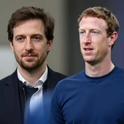 pavel durov and mark zuckerberg hybrid, realism, 8 k detailed, soft light, depth of field, focus