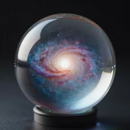 glass sphere with a galaxy inside, james jean, 8 k, hd, dof, kodak film, volumetric lighting, subsurface scattering, photorealistic, octane render, details