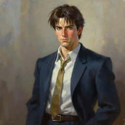 Phoenix Wright oil painting, trending on artstation, 8k, realistic