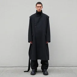 a single beautiful model, Rick Owens look and clothes, there is only a single person in the entire image, avant garde fashion, Y3, trending on r/streetwear, fit pic, rule of thirds,