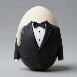 Humanoid Egg in a tuxedo