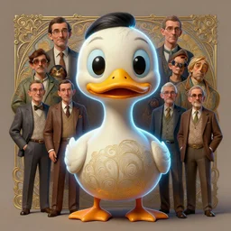 anthropomorphic highly detailed group portrait of funny mr bean neon giant cute eyes duck, intricate, elegant, highly detailed, digital painting, artstation, concept art, smooth, sharp focus, illustration, art by artgerm, bob eggleton, michael whelan, stephen hickman, richard corben, wayne barlowe, trending on artstation and greg rutkowski and alphonse mucha, 8 k