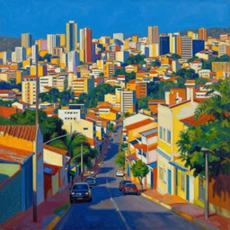 belo horizonte minas gerais, trending on artstation, deep colors, painting