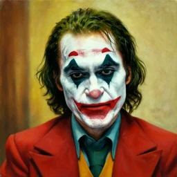 Painting of Willem Dafoe as the Joker, by Salvador Dali