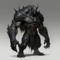 muscular creature, artstation, darksouls, concept art