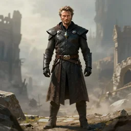 mads mikkelsen as a wolverine from marvel's the x - men, grim facial expression, high medieval fantasy, full color digital art, cinematic shot, portrait, wide shot.
