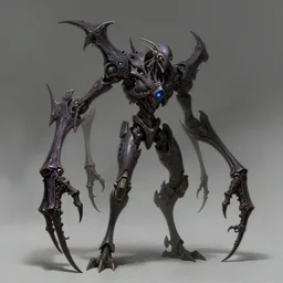 calne ca cyborg character with pointy long extended limbs, fnaf, scifi, fantasy, horrific monster character, extremely long limbs, creepy, intricate details, octane render, digital painting, artstation, concept art, sharp focus, illustration digital painting, art by wlop