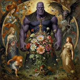 the platonic ideal of flowers, rotting, insects and praying of cletus kasady carnage thanos dementor wild hunt doctor manhattan chtulu nazgul mandelbulb ponyo bioshock davinci, d & d, fantasy, ego dissolution, scary, decay, dmt, art by artgerm and greg rutkowski and alphonse mucha and giuseppe arcimboldo