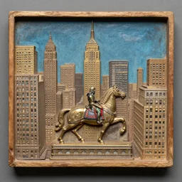 avengers in new york, persian miniature