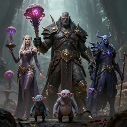 by artgerm and agostino arrivabene, visually stunning, cinematic, ultra realistic, hyper realism, 1 2 k, epic, octane render, unreal engine, vfx, maya, mortal coil, shadow hunter vol'jin, mistress of mixtures, fungal enchanter, murloc tinyfin, dread infernal, wee whelp, voidwalker