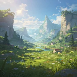 a beautiful fantasy landscape. trending on artstation 8k hq