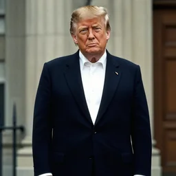 donald trump dressed as chauncey gardiner in the movie being there, photorealistic, shot in the style of hal ashby