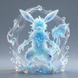 ( psychic pokemon ) creature creature in a alaska, bioluminescent bioluminescent translucent translucent : : by michal karcz, daniel merriam, victo ngai and guillermo del toro : : ornate, dynamic, particulate, intricate, elegant, highly detailed, centered, artstation, smooth, sharp focus, octane render, 3 d