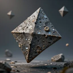 trixels, cinematic lighting, detailed, surreal, floating, !!highly detailed