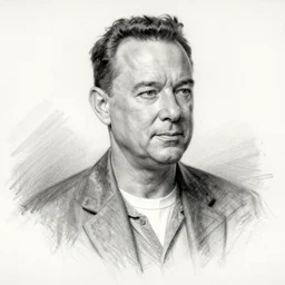 linework preliminary underpainting drawing of tom hanks, by michelangelo, james gurney, da vinci construction lines