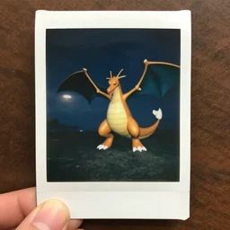 1 9 5 0 s polaroid picture of dragonair