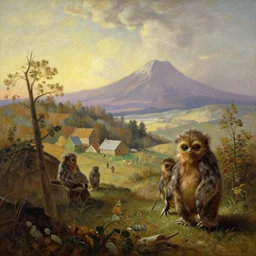 ewok village painting by albert bierstadt