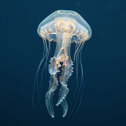 a jellyfish skeleton