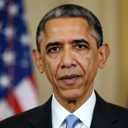 “ obama with an enormous forehead ”