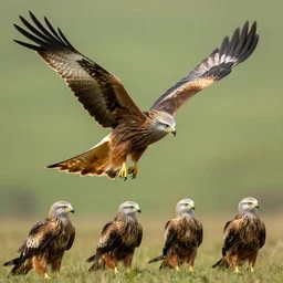 4 k, wildlife photography, photograph of a red kite bird, hd, nature photography, realistic