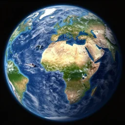 the surface of an earth like planet, different unique creatures walking around