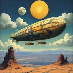 zeppelin by salvador dali, trending on artstation, favorites on deviantart, high quality art. artwork masterpieces, award winning