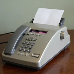 Obama on a fax machine