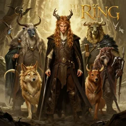 the fellowship of the ring as anthropomorphic animals in the style of joe madureira, gerald parel, johannes helgeson, trending on artstation, in the style of arcane, studio ghilbi,
