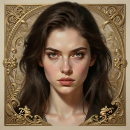 portrait of a woman in heightened detail, poised, intense emotion, detailed facial expression, detailed surroundings, intricate, elegant, highly detailed, centered, digital painting, artstation, concept art, smooth, sharp focus, illustration, by tree, wlop