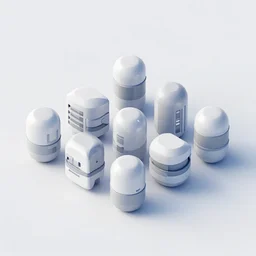 isometric view of a small colony, with the buildings made from modular capsules, on an distant planet, from a point and click 2 d graphic adventure game, art by thomas kinkade