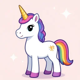 a rainbow unicorn