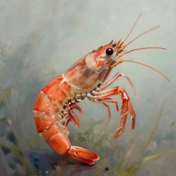 “ a highly detailed beautiful portrait of an anthropomorphic shrimp, by gregory manchess, james gurney, james jean ”