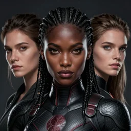 portrait south african supermodel, marvel comics, dark, intricate, highly detailed, smooth, artstation, digital illustration, ruan jia, mandy jurgens, rutkowski