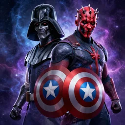 Marvel Avenger Nebula mixed with Darth Maul