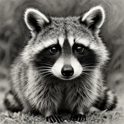 beautiful raccoon by james jean, drawing, stunning artwork, highly detailed
