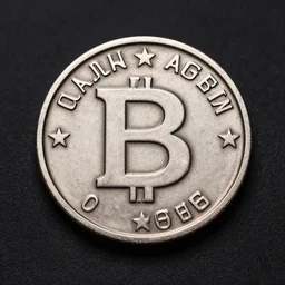a simply designed metal token for a casino, highly detailed, 4k quality photo