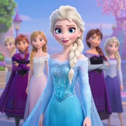 a movie poster for frozen 3 : elsa goes to lesbian pride, disney, 3 d animation, cgi, beautiful